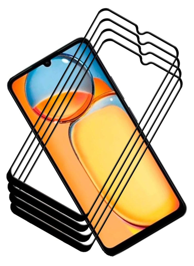ACLIX 4 Pieces Antistatic ESD Dustproof Premium Quality High Definition Tempered Glass Screen Protector Designed For Xiaomi Redmi 13C - Image 1