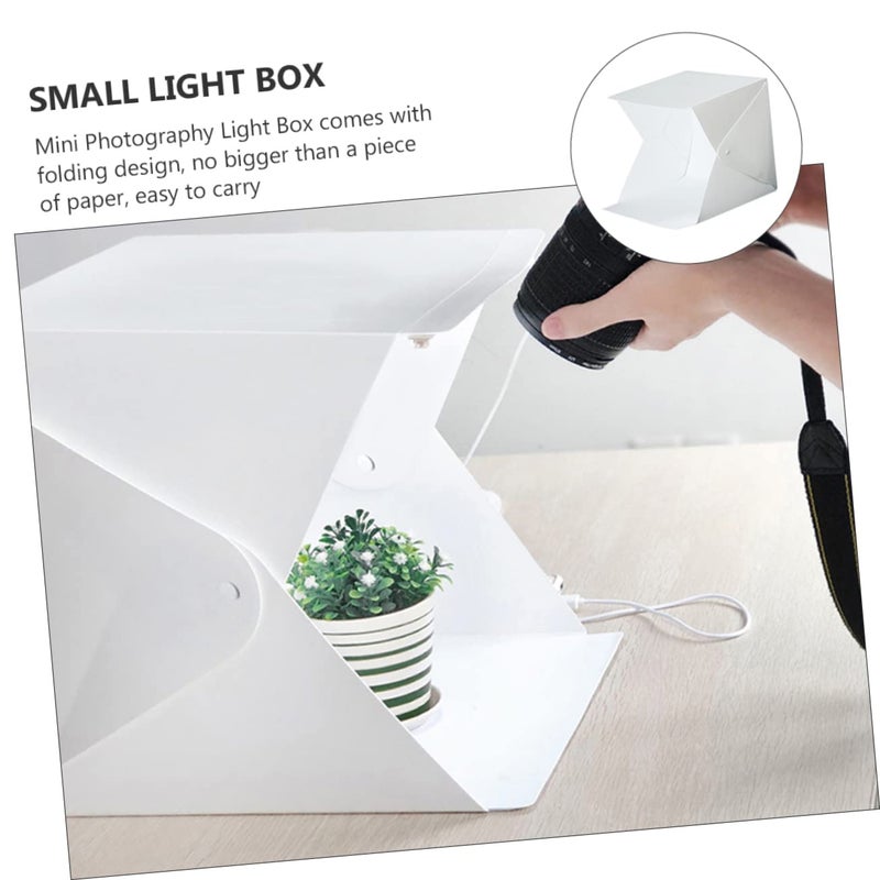 Portable Mini LED Light Box Photography Studio Tent With Backdrops 20x20cm - Image 5