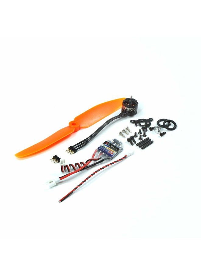 VilogaRC 2S 7.4V Micro Brushless Motor MC1108-4000KV with 1S/2S 5A ESC+5030 Prop Power Combo Used for Fixed Wing Micro Indoor Airplane F3P Model Airplane (C1108-P7) - Image 1