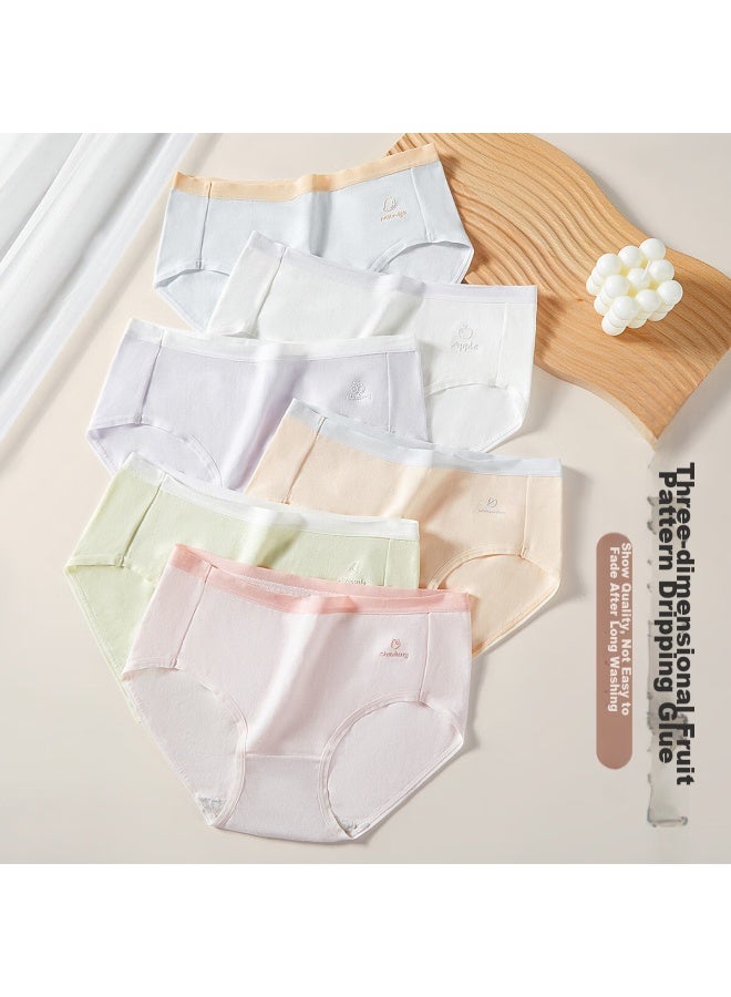 Fentengcare , 6-pack, 7a Grade Antibacterial Crotch, Women's Underwear, Antibacterial Mid-rise Women's Panties, Yr - Image 4