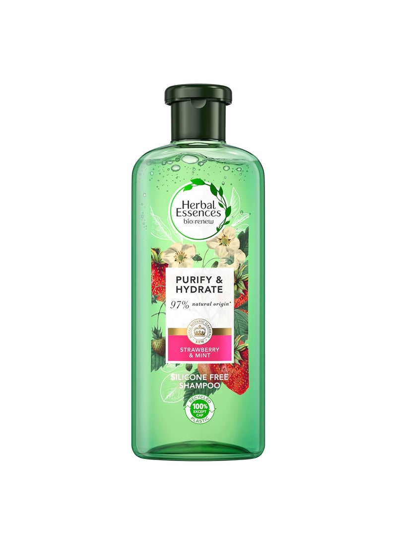 Herbal Essences Herbal Essences BioRenew Clean White Strawberry  Sweet Mint Shampoo 400ml 