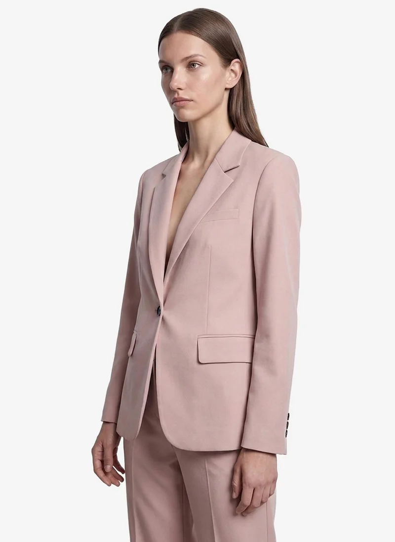 كوتون Wide Collar Blazer Jacket