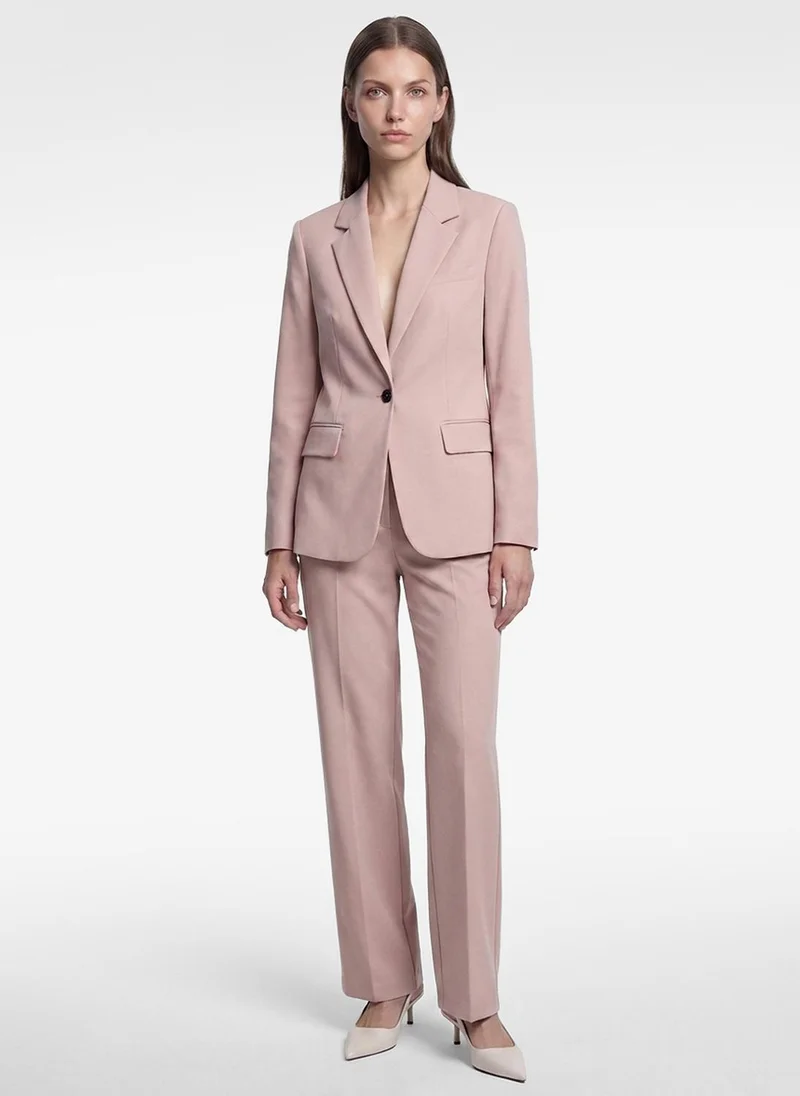 كوتون Wide Collar Blazer Jacket