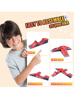 Excefore Finger Skateboard Ramp Set, Mini Finger Skateboard and Ramp Accessories Set, Props Deck Track Ultimate Park Set, Ramps Fingerskate Toy Set for Kids Birthday Gift (A)  - Image 4