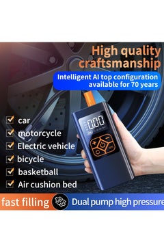 GULFLINK Arabic Tire Inflator Portable Air Compressor  With 4000mAh Rechargeable Battery. Car Tire Inflator 150PSI Cordless Tire Inflator with Digital LCD Air Pump for Car/Bike/Motor/Ball Etc.  - Image 4