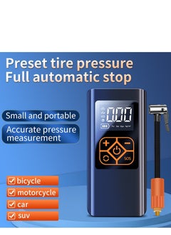 GULFLINK Arabic Tire Inflator Portable Air Compressor  With 4000mAh Rechargeable Battery. Car Tire Inflator 150PSI Cordless Tire Inflator with Digital LCD Air Pump for Car/Bike/Motor/Ball Etc.  - Image 3