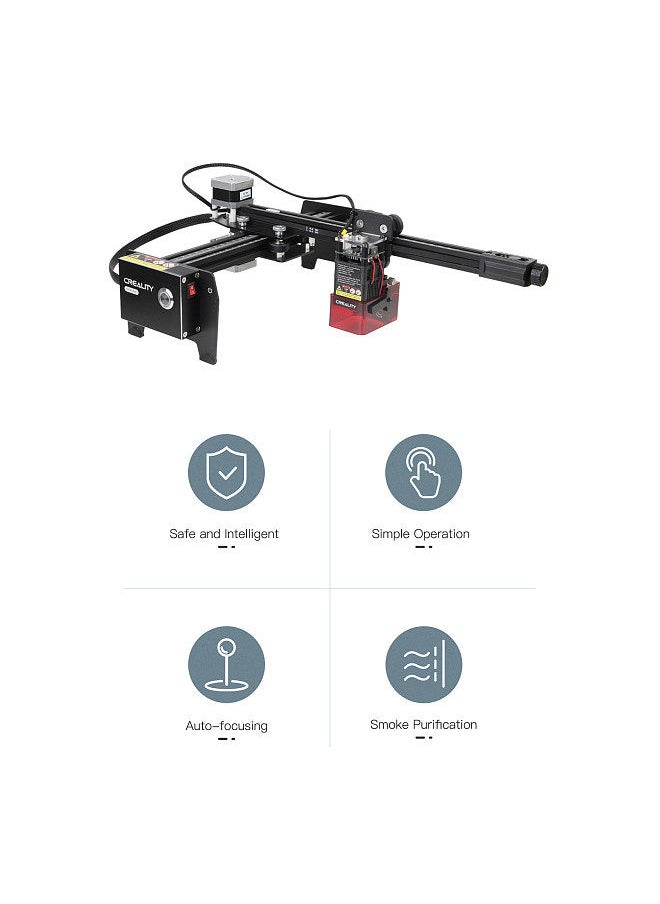 Creality 3D - CV-01 Pro Laser Engraver Desktop DIY Engraving Cutting Machine Fine Laser Spot Eye Protection Auto-focusing and X-axis Leveler  170x200mm Carving Area Precise Scale Lines Axis - Image 1