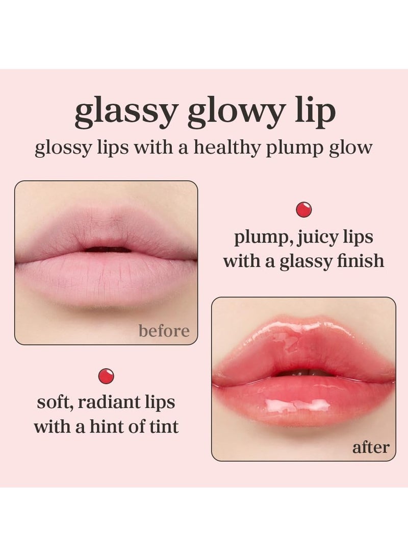NOONI Korean Lip Oil - Appleberry | Long-Lasting, Moisturizing, Plumping, Revitalizing for Dry Lips, Waterproof, No Peel Off, Hydrating, Nourishing Crystal Clear, 0.12 FL Oz - Image 1