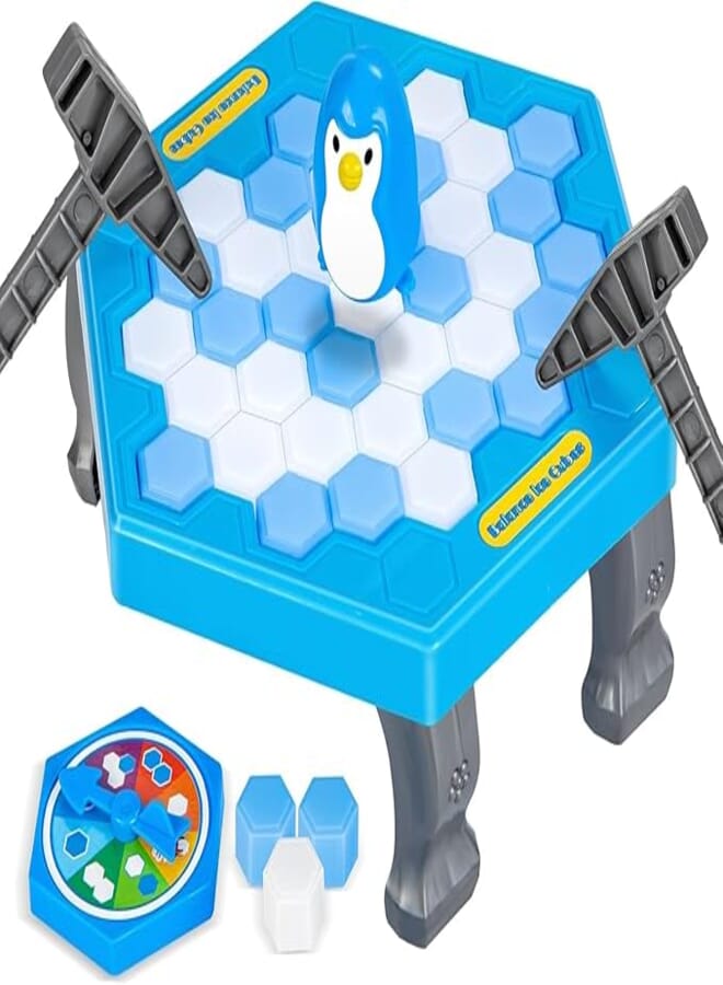 Penguin Ice Rescue Game-SS Breaking Trap Activates Family Party for Kids, Table Knocked Puzzle, Animal, Child 