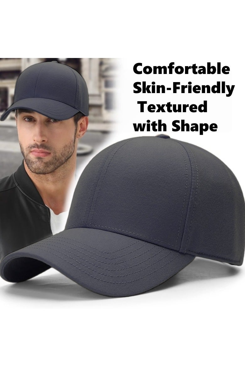 لويال قبعة بيسبول للأشخاص في منتصف العمر وكبار السن مع محيط رأس كبير، قبعة دافئة، قبعة مقاومة للرياح لركوب الدراجات في الهواء الطلق والتخييم - Image 4