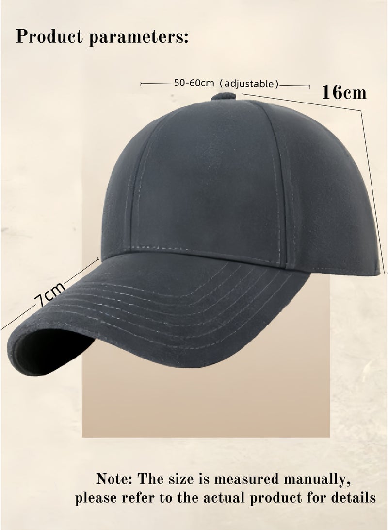 لويال قبعة بيسبول للأشخاص في منتصف العمر وكبار السن مع محيط رأس كبير، قبعة دافئة، قبعة مقاومة للرياح لركوب الدراجات في الهواء الطلق والتخييم - Image 2