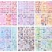 GINCEVHY 36 Sheets 1872 Pcs Washi Dot Stickers 8mm13mm Colorful Circles Stickers Monet Garden Style Decorative Sticker Dots for Scrapbooking Planners Envelope Crafting - Image 2