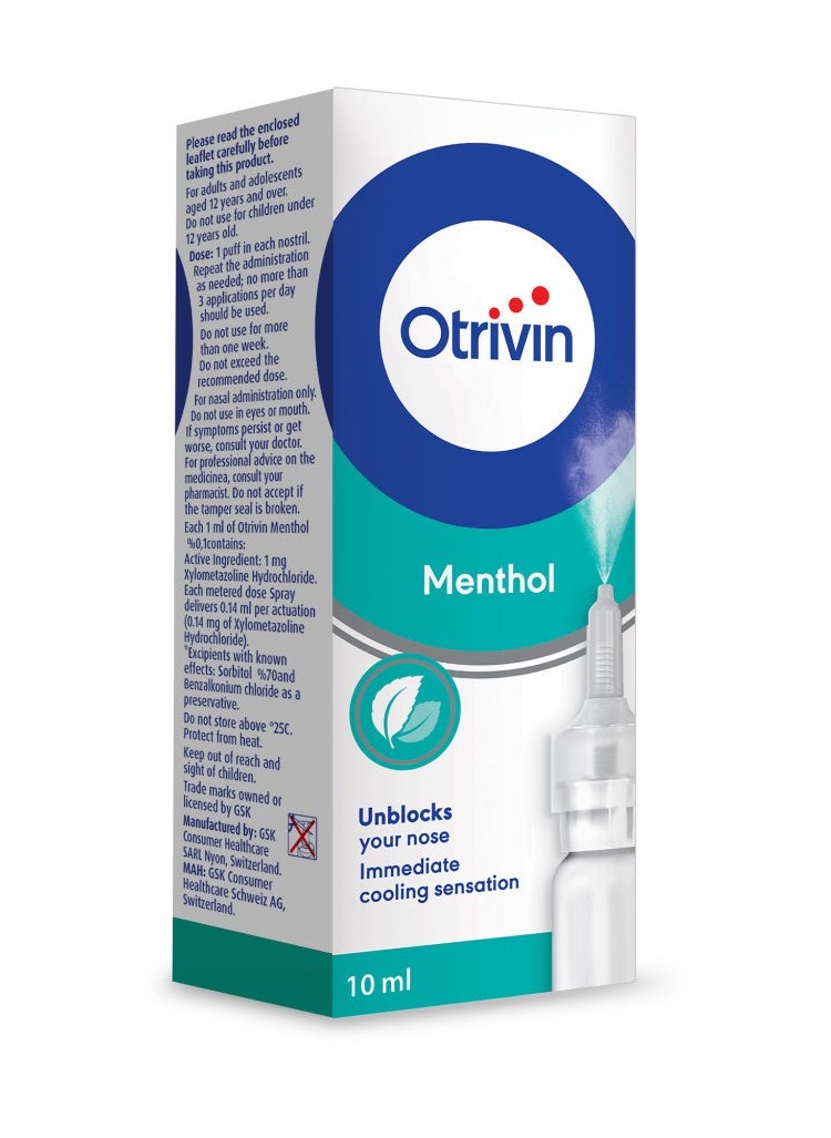 OTRIVIN ot-rivin menthol, nasal spray 