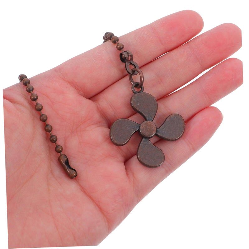 Vintage Brown Fan Pulls Chain Extenders For Ceiling Fan Light Decorative Pendant Easy Installation - Image 5