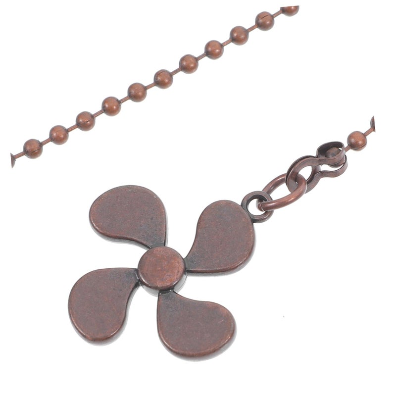 Vintage Brown Fan Pulls Chain Extenders For Ceiling Fan Light Decorative Pendant Easy Installation - Image 4