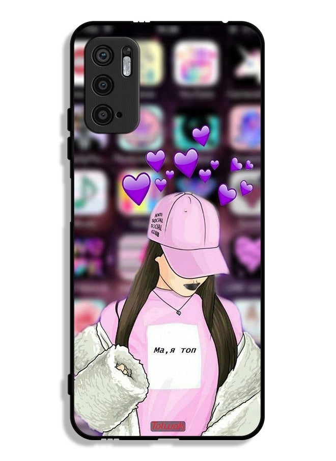 Tolwak - Xiaomi Redmi Note 10 5G Protective Case Cover Anti Social Club - Image 1