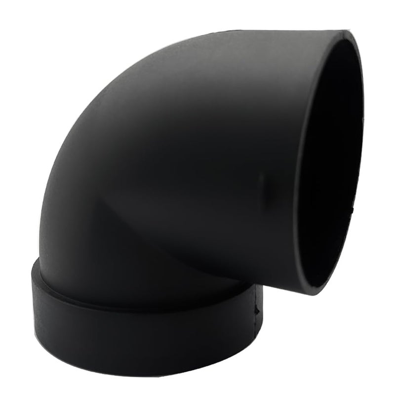 Cotonlake Diesel Air Heater Duct Connector75mm3inch LShape Elbow Ducting Pipe Outlet Connector for Diesel Air Parking Caravan HeatersBlack Plastic - Image 2