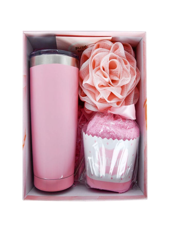 Coffee Mug Gift Set 20oz Thermal Cup with Lid Greeting Cards Socks Bath Ball Straw Insulated Coffee Cup Reusable Stainless Steel Drinking Cup Great Birthday Gifts for Wife Sister Mom Friends  - Image 1