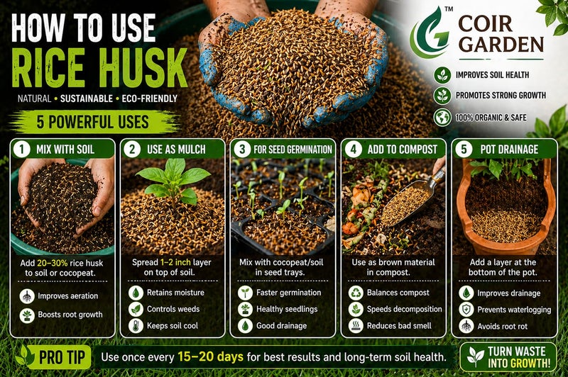 COIR GARDEN - Organic Husk Powder- 1 KG - Image 5