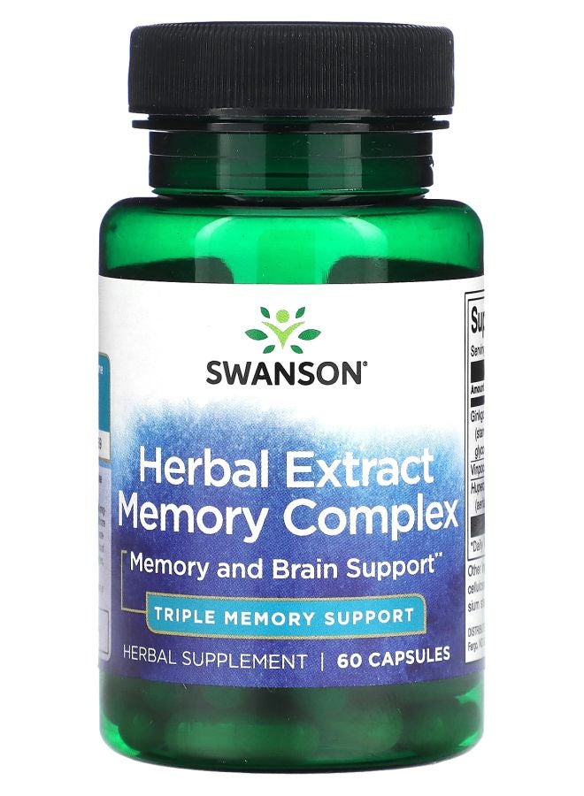SWANSON Herbal Extract Memory Complex 60 Capsules