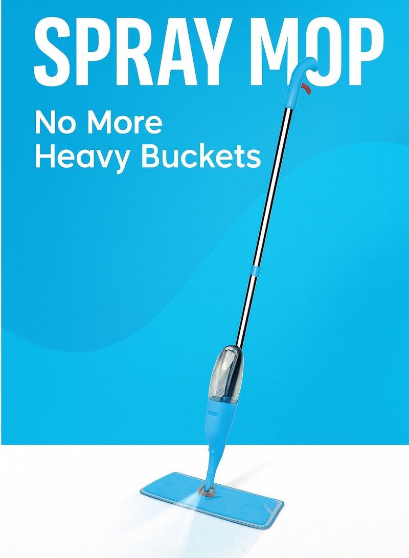 Spray Mop for Floor Cleaning – 360° Rotation, Built-in Refillable Bottle, Reusable Microfiber Pad– All-in-One Decontamination, Degerming & Fragrance Sterilization Mop – For Office and Home use - Image 2