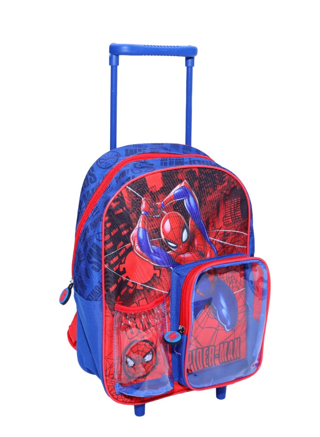 MARVEL Spider-Man Junior 3 in 1 Set (14" Trolley Bag with Lunch Box & Water Bottle) - Image 3