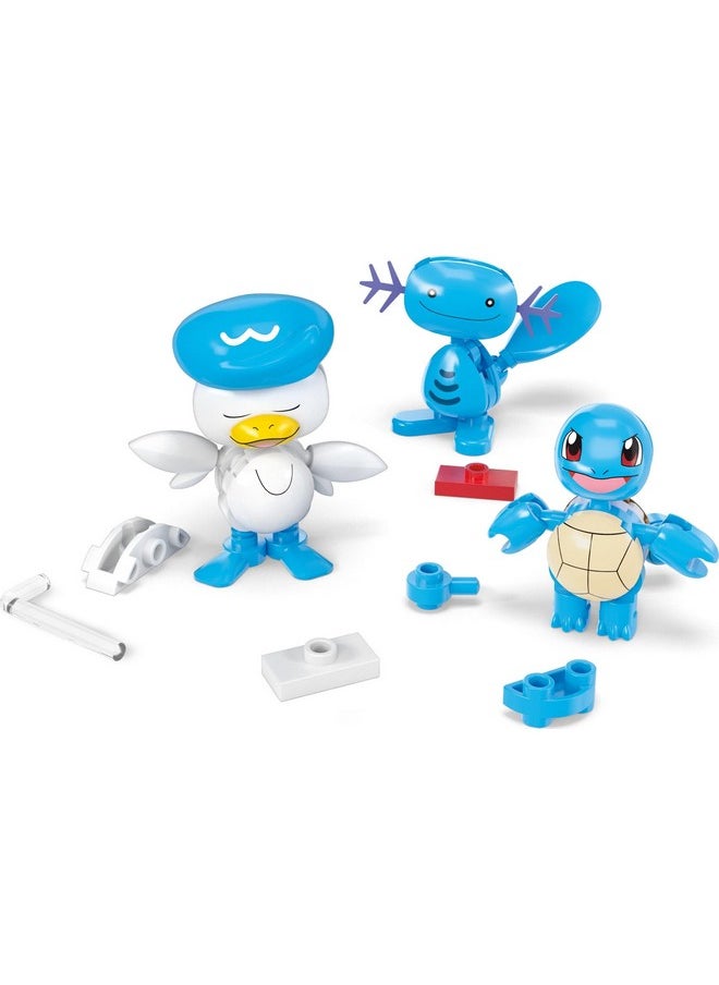 Mega Brands MEGA Pokémon Action Figure Building Toys Set, Water-Type Trainer Team with 79 Pieces, 2 Inches Tall, for Kids  - Image 4