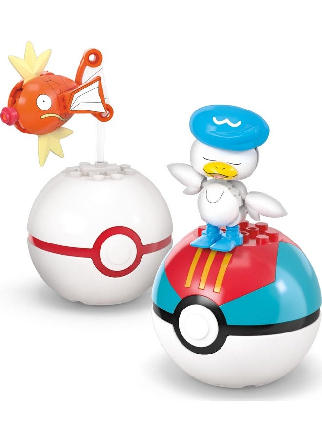 Mega Brands MEGA Pokémon Action Figure Building Toys Set, Water-Type Trainer Team with 79 Pieces, 2 Inches Tall, for Kids  - Image 5