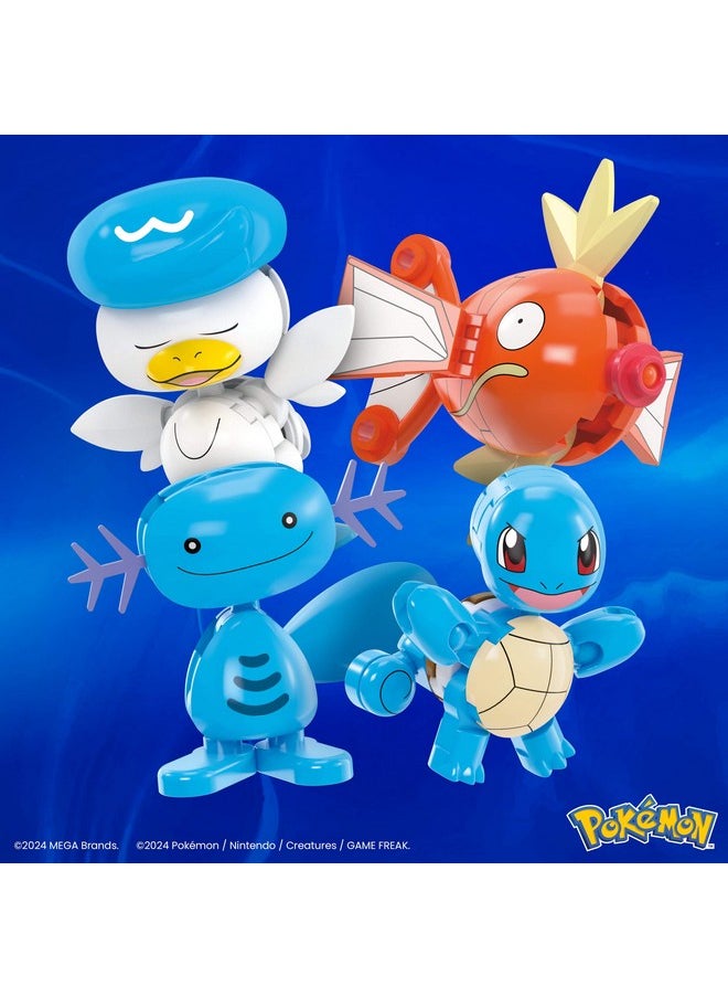 Mega Brands MEGA Pokémon Action Figure Building Toys Set, Water-Type Trainer Team with 79 Pieces, 2 Inches Tall, for Kids  - Image 3