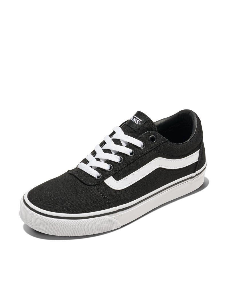 Vans Women's Ward Canvas Sneaker, Canvas Black/White, 8.5 - Image 3