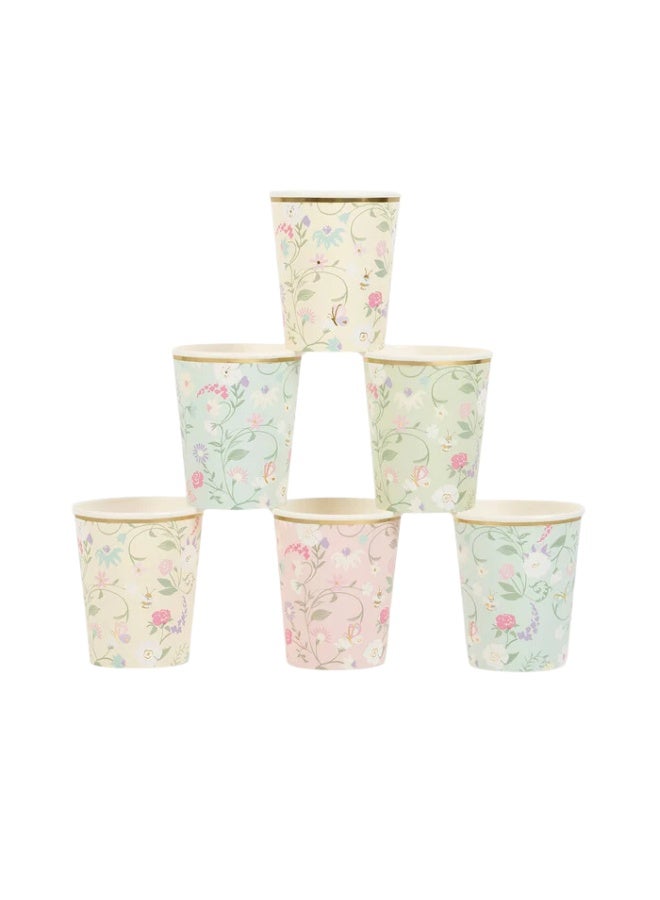 Meri Meri Laduree Paris Floral Cups - Image 1