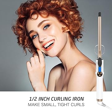 Hoson 13mm Hair Curling Tongs Professional Hair Curler Iron for Long Short Hair Ceramic Tourmaline Curl Wand Barrel - Image 2