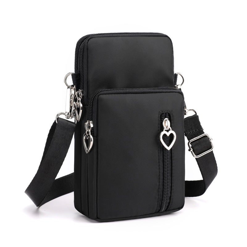 Women's Korean Style Mini Nylon Crossbody Phone Bag - Image 1