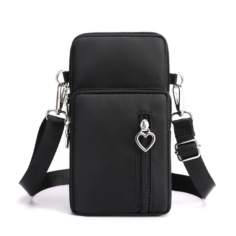 Women's Korean Style Mini Nylon Crossbody Phone Bag - Image 5