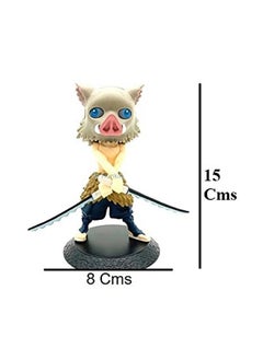 Trunkin Trunkin Demon Slayer Inosuke Hashibira Action Figure Multicolor Kimetsu No Yaiba PVC Height - 15CM (Inosuke Hashibira) Figurine to be Assembled (No Box),  - Image 2