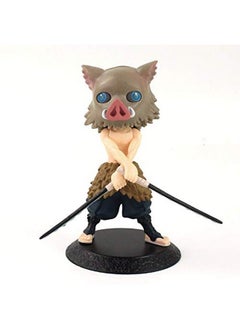 Trunkin Trunkin Demon Slayer Inosuke Hashibira Action Figure Multicolor Kimetsu No Yaiba PVC Height - 15CM (Inosuke Hashibira) Figurine to be Assembled (No Box),  - Image 1