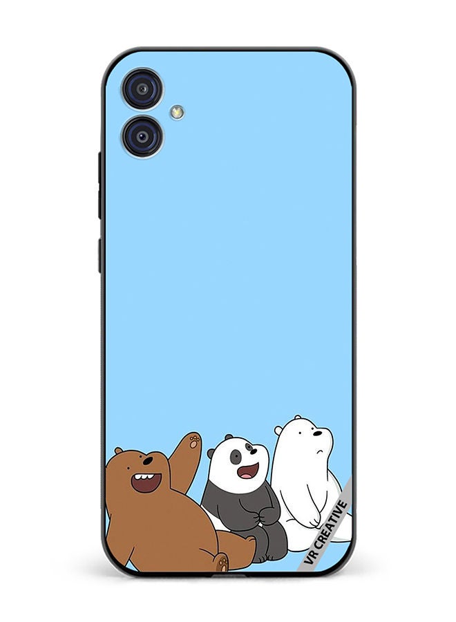 VR CREATIVE Protective Case Cover For Samsung Galaxy M04/F04 3 Cute Teddy Design Multicolour - Image 1