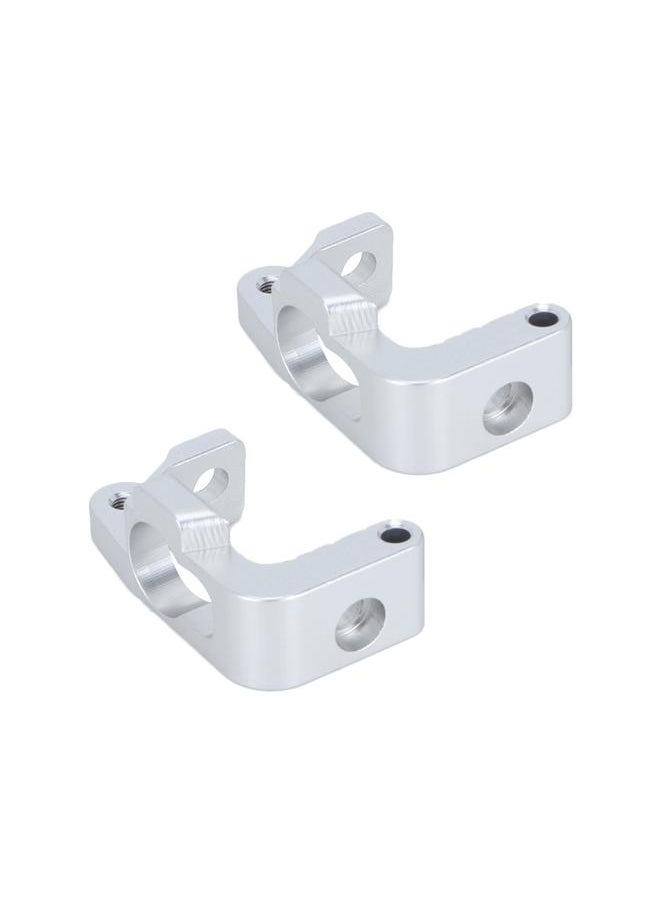 Thoraya - Aluminum Alloy Front Hub Carrier(L/R) for RC HPI 1/8 WR8 FLUX Ken Block Gymkhana Silver - Image 1