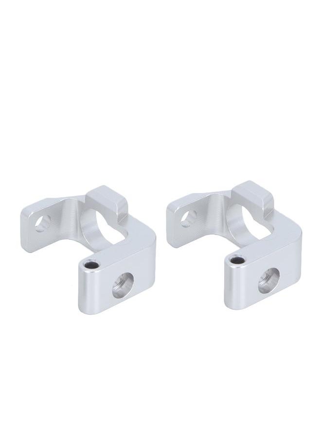 Thoraya - Aluminum Alloy Front Hub Carrier(L/R) for RC HPI 1/8 WR8 FLUX Ken Block Gymkhana Silver - Image 1