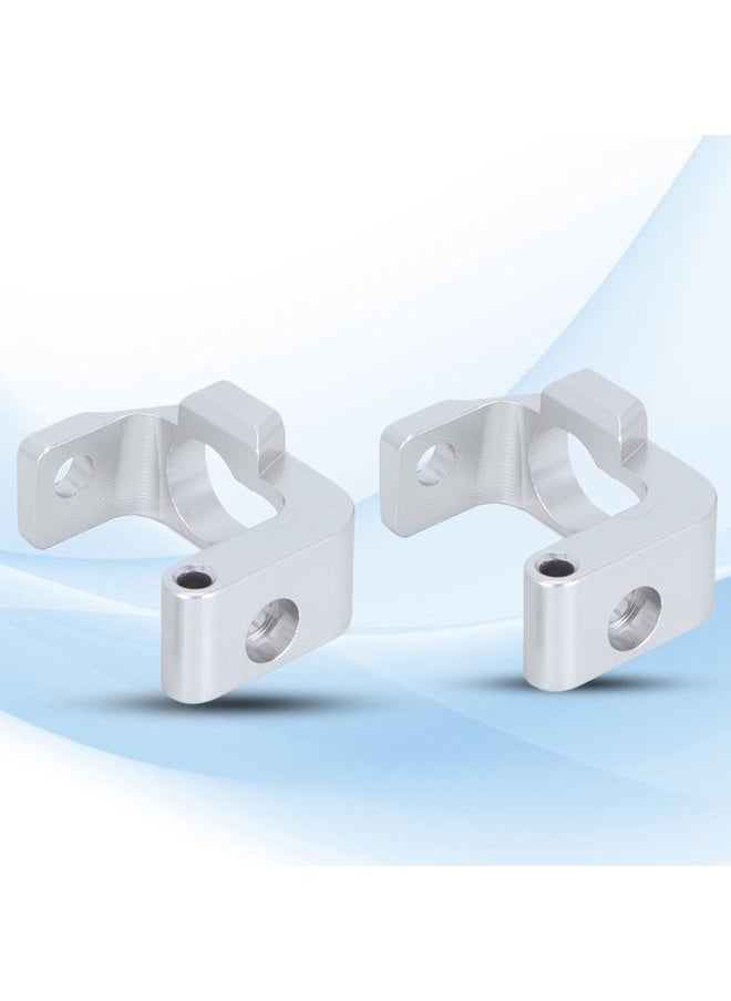 Thoraya - Aluminum Alloy Front Hub Carrier(L/R) for RC HPI 1/8 WR8 FLUX Ken Block Gymkhana Silver - Image 1