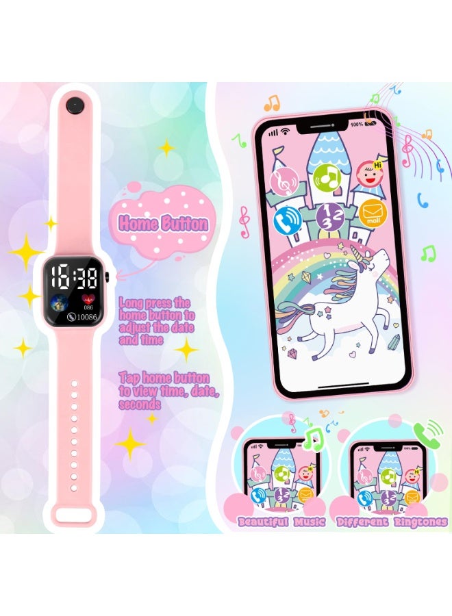 Play Purse for Little Girls, 31PCS Toddler Purse with Pretend Makeup for Kids, Princess Toys Includes Handbag, Phone, Wristwatch, Silk Scarf Kids Toy Purse Birthday Gift for Girls 3 4 5 6 + - Image 5