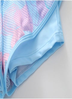 Loquat Girls' Split Body Long Sleeved Swimsuit Multicolour C  - Image 5
