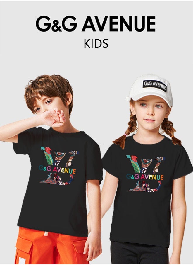 G&G AVENUE Boys' Short Sleeve Pocket Logo Crew Neck T-Shirt, Soft, Comfortable, Relaxed Fit  - Image 1