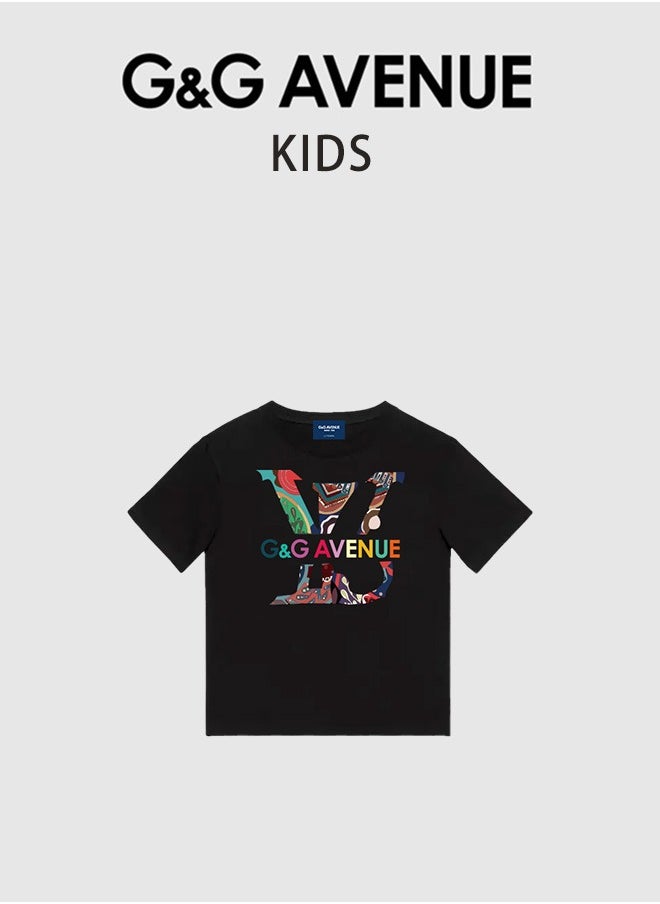 G&G AVENUE Boys' Short Sleeve Pocket Logo Crew Neck T-Shirt, Soft, Comfortable, Relaxed Fit  - Image 2