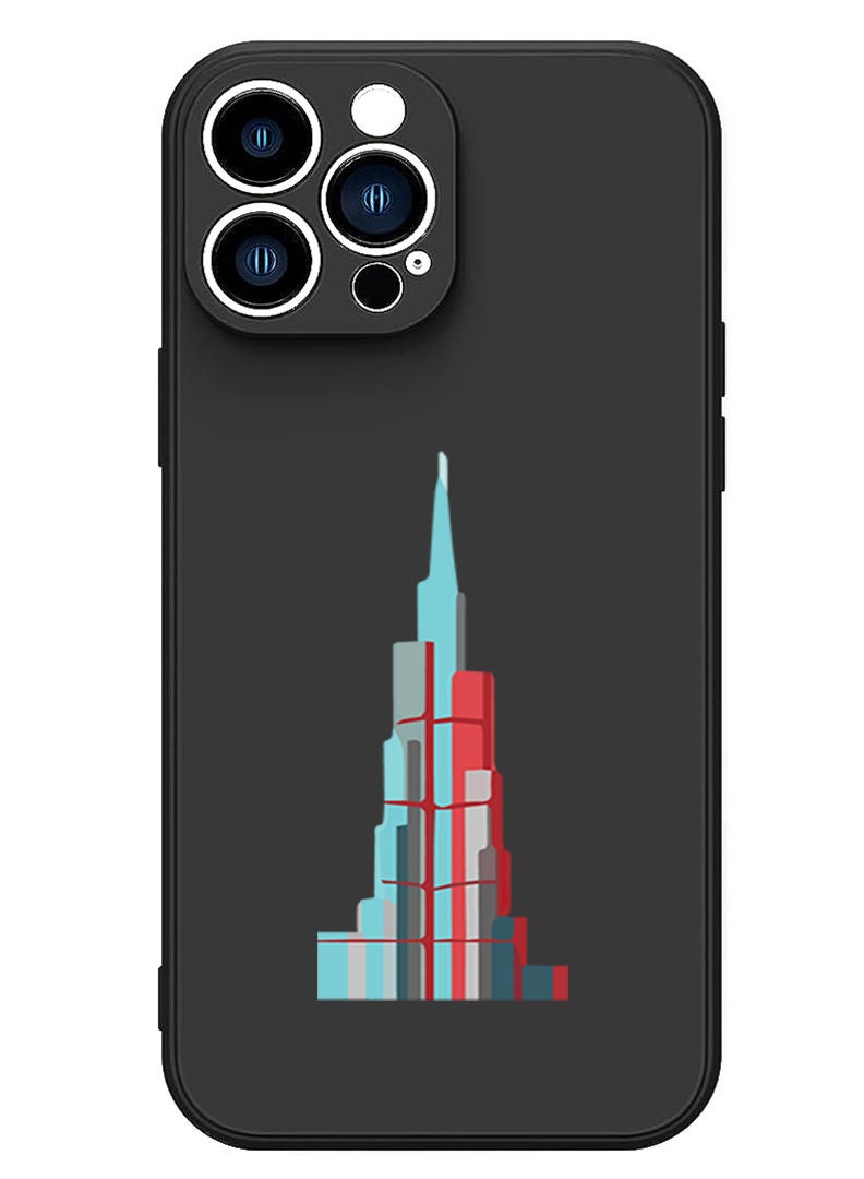 Theodor Protective Slim Fit Case Liquid Silicone Cover with Full Body Protection Anti-Scratch Shockproof Case For iPhone 13 Pro Black  - Bus junkies slammed copy - Image 1