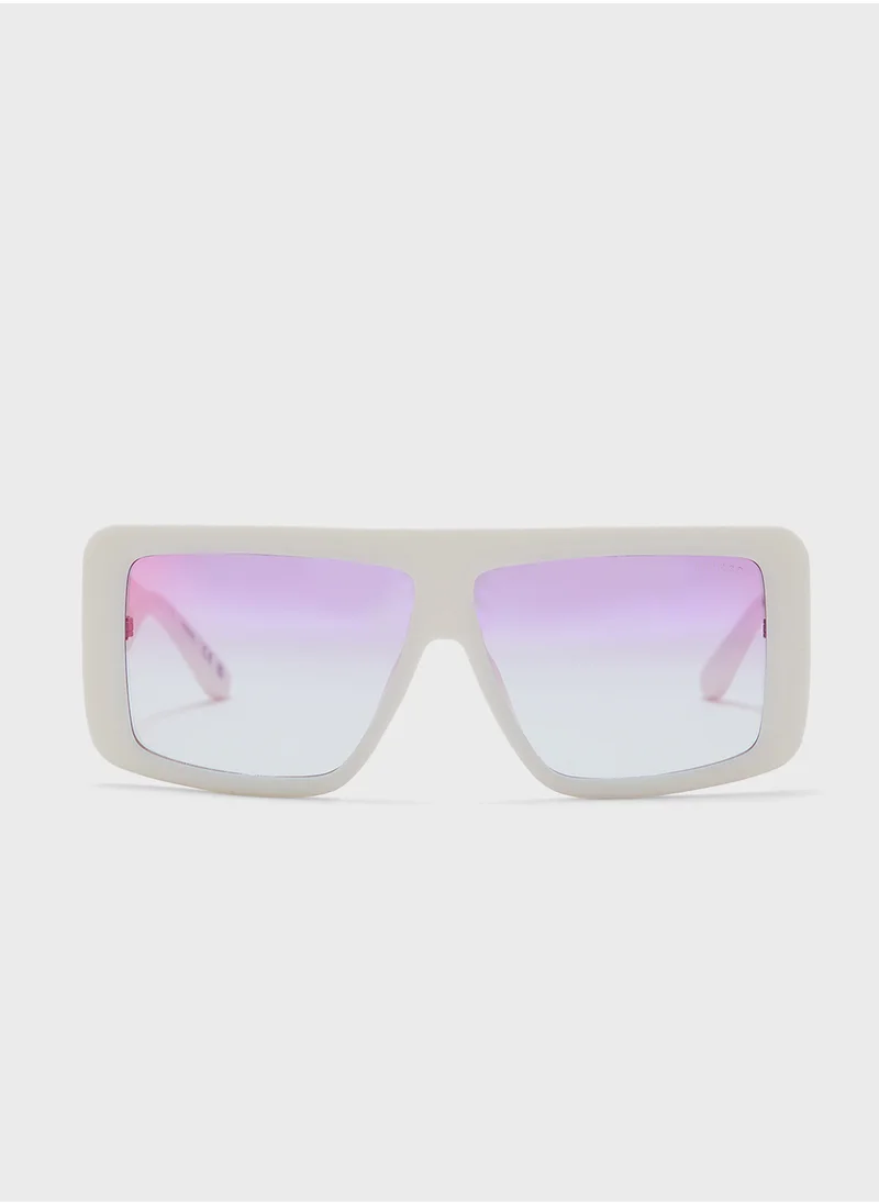 جس Square Oversized Sunglasses