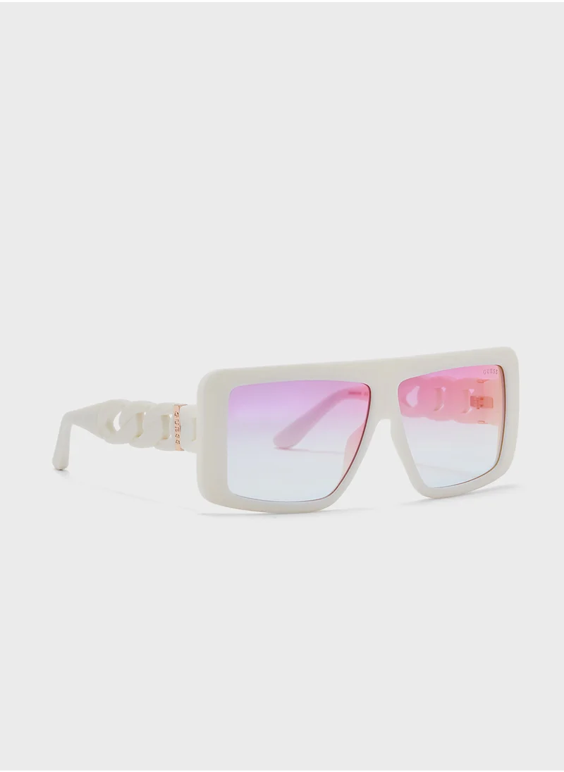 جس Square Oversized Sunglasses