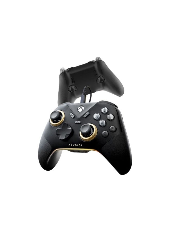 Flydigi Vader 5 Pro Wireless Controller for PC/Switch/Mobile (Not compatible with Xbox/PlayStation), Hall Effect Joysticks, Linear and Precision Control Buttons, 1000Hz Response Rate, 8 Programmable Buttons, ABXY Mechanical Buttons, Black - Image 2