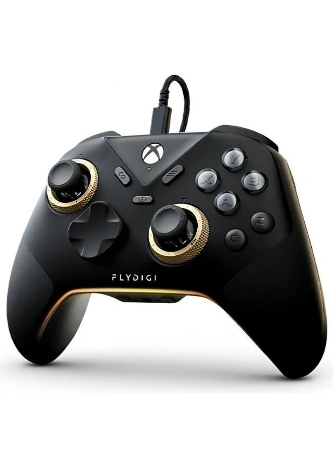 Flydigi Vader 5 Pro Wireless Controller for PC/Switch/Mobile (Not compatible with Xbox/PlayStation), Hall Effect Joysticks, Linear and Precision Control Buttons, 1000Hz Response Rate, 8 Programmable Buttons, ABXY Mechanical Buttons, Black - Image 1