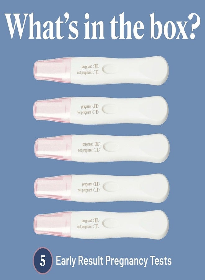 Apphia Early Detection Pregnancy Test | Midstream Pregnancy Test | hCG Test Strips | Get Results 6 Days Sooner – Made in The USA (1 Count (Pack of 5)) - Image 5